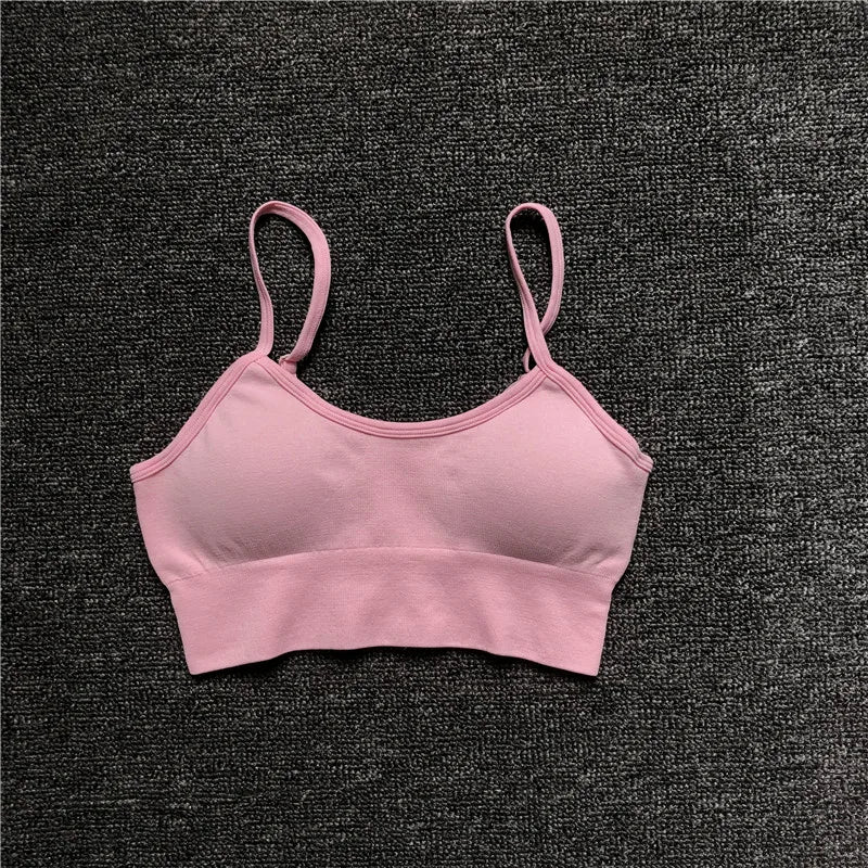 Seamless Sports Bra Top Gym Fitness Women Running Crop Tops Push up Female Workout Padded Yoga Bra High Impact Activewear