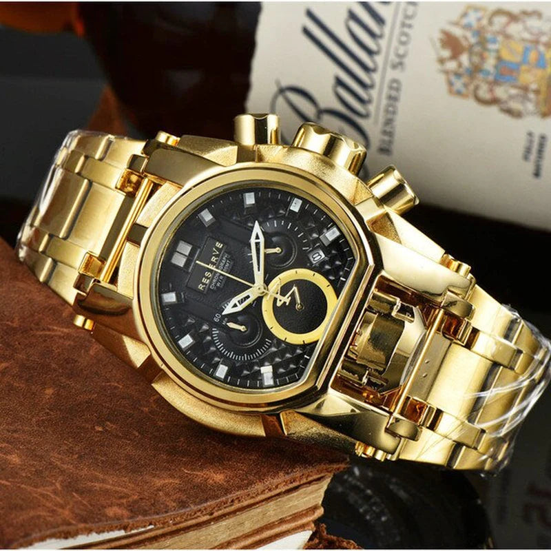 Undefeated Mens Watches Reserve Bolt Zeus Chronograph Invincible Luxury Watch Invicto Relógio Masculino for Dropshipping