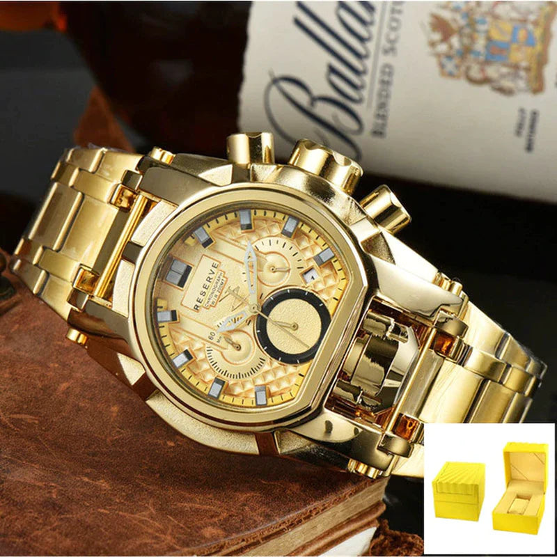 Undefeated Mens Watches Reserve Bolt Zeus Chronograph Invincible Luxury Watch Invicto Relógio Masculino for Dropshipping