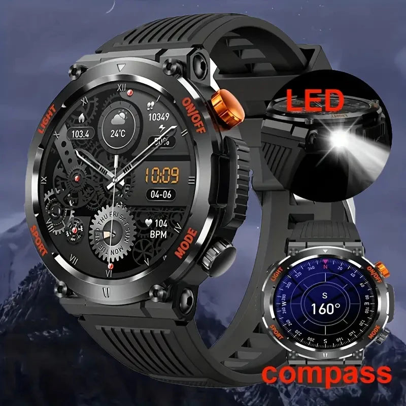 2023 New Men'S Smart Watch 360 * 360 HD Touch Screen Sports Waterproof Smartwatch Health Monitoring Bluetooth Call Smart Watches