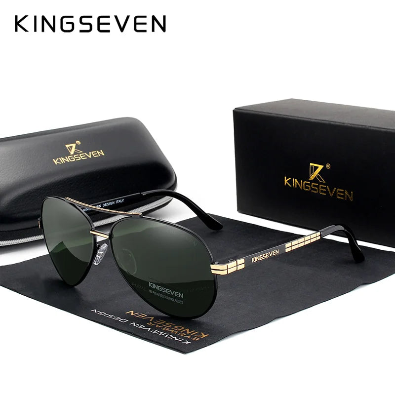 2024 New Design Aviation Alloy Frame HD Polarized Sunglasses for Men UV400 Protection