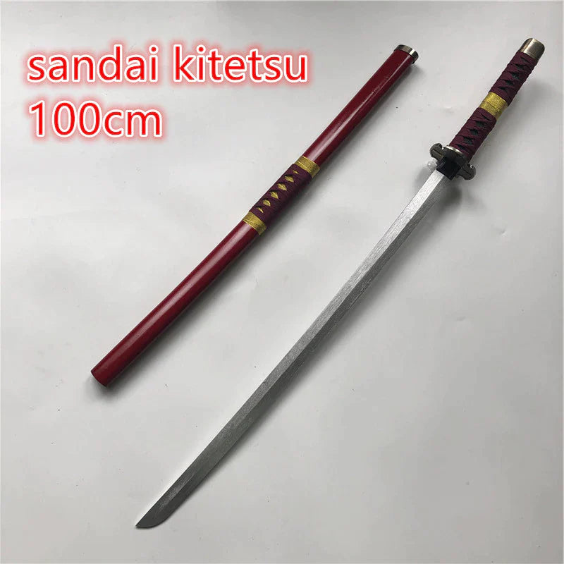 Cosplay 1:1 Anime Roronoa Zoro Sword Weapon Armed Katana Espada Wood Ninja Knife Samurai Sword Prop Toys for Teens