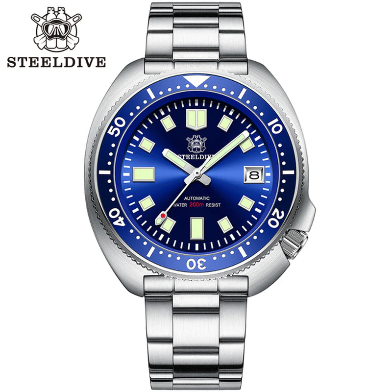 SD1970 Steeldive Brand 44MM Men NH35 Dive Watch with Ceramic Bezel