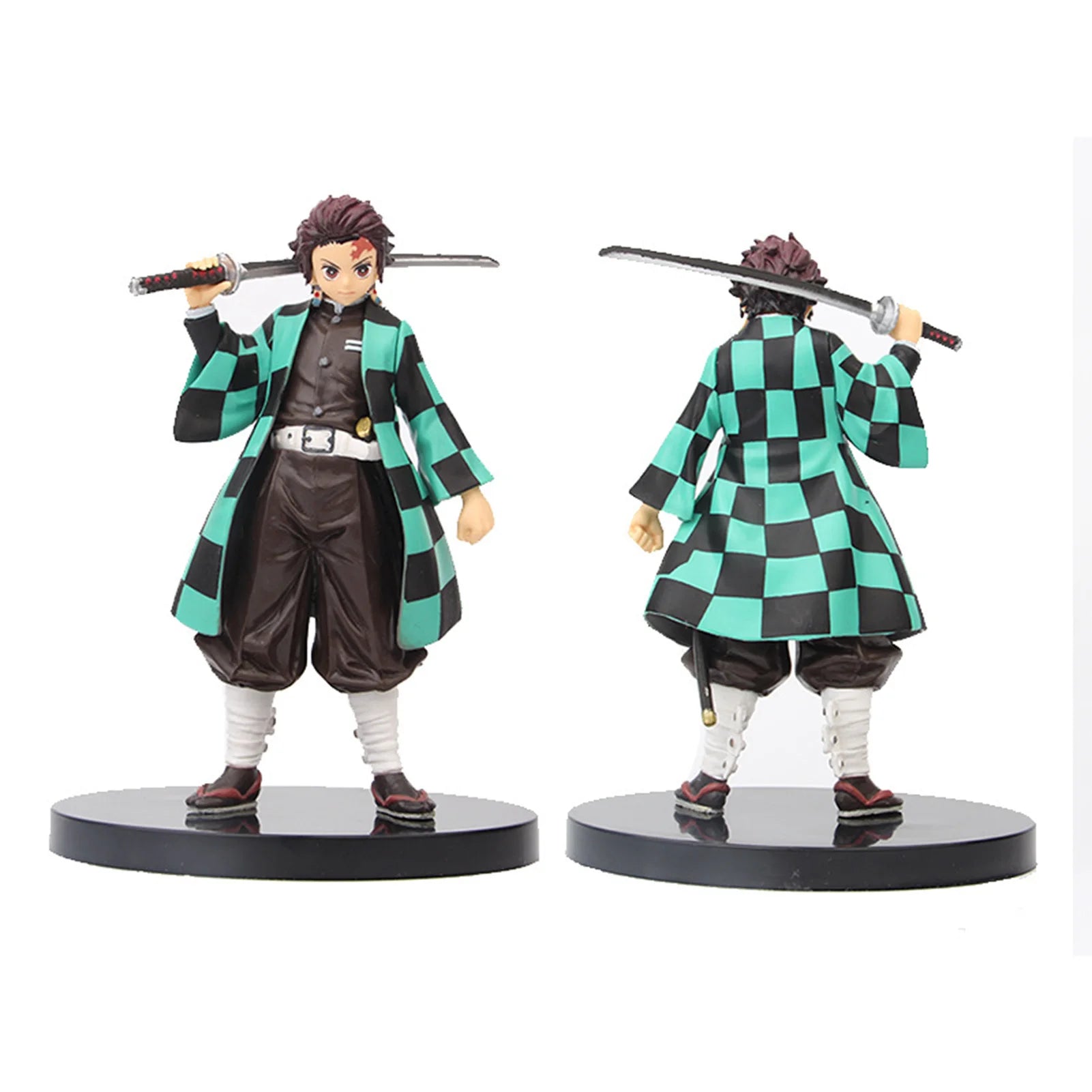 Anime Slayer Kimetsu No Yaiba Figure Kamado Tanjirou Action Figure Agatsuma Zenitsu Nezuko Warrior PVC Model Toys