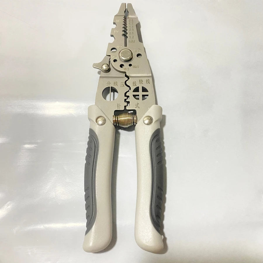 Electrician Specific Wire Stripping Pliers Multifunctional Electricians Maintenance Anti-Slip Stripper Cable Crimper Pliers Tool