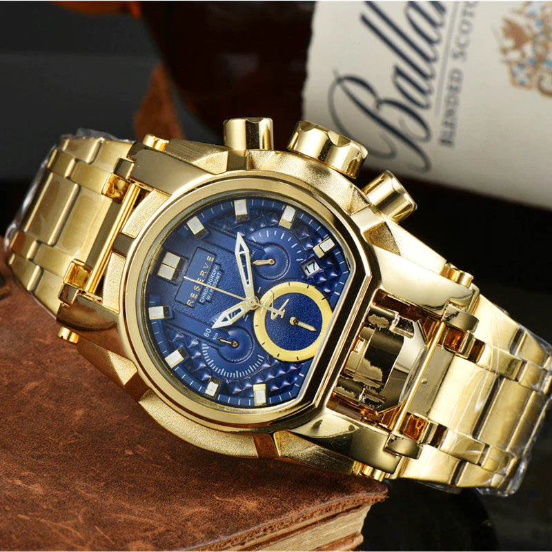 Undefeated Mens Watches Reserve Bolt Zeus Chronograph Invincible Luxury Watch Invicto Relógio Masculino for Dropshipping