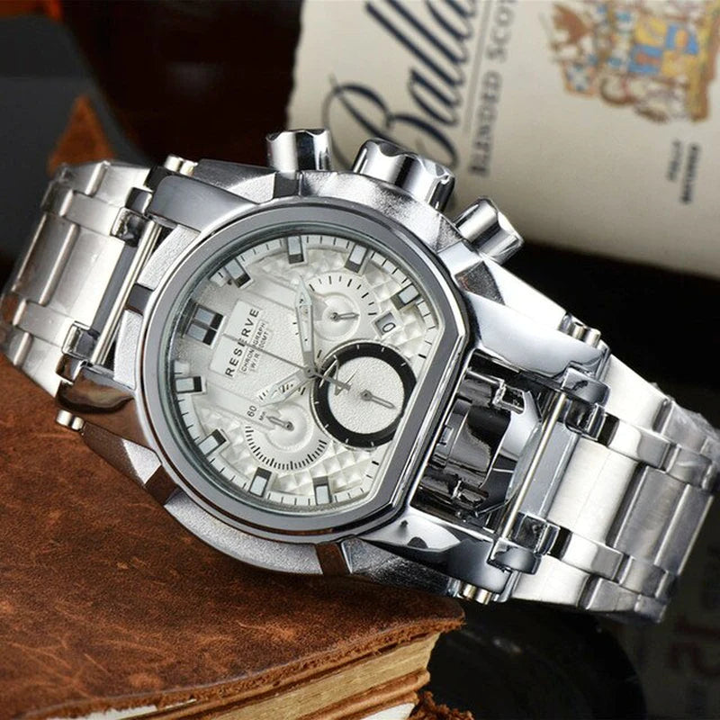 Undefeated Mens Watches Reserve Bolt Zeus Chronograph Invincible Luxury Watch Invicto Relógio Masculino for Dropshipping