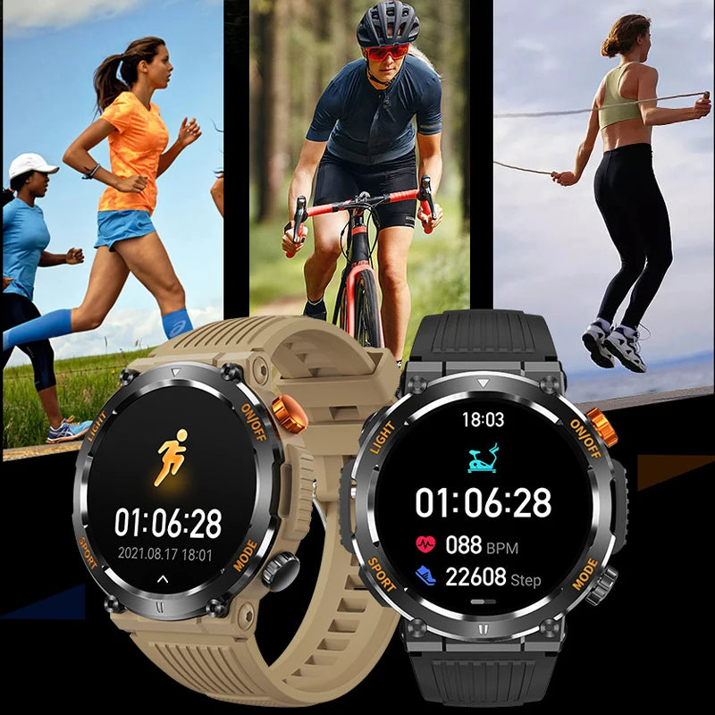 2023 New Men'S Smart Watch 360 * 360 HD Touch Screen Sports Waterproof Smartwatch Health Monitoring Bluetooth Call Smart Watches