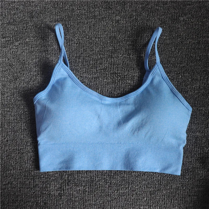 Seamless Sports Bra Top Gym Fitness Women Running Crop Tops Push up Female Workout Padded Yoga Bra High Impact Activewear