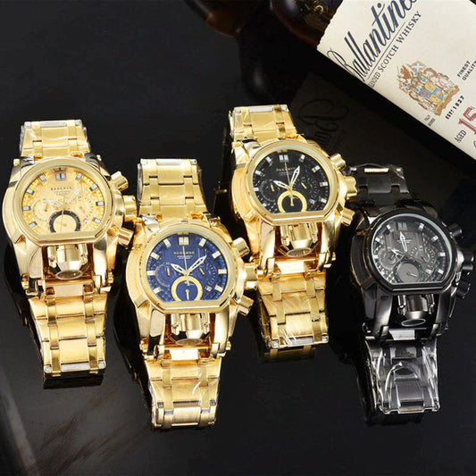 Undefeated Mens Watches Reserve Bolt Zeus Chronograph Invincible Luxury Watch Invicto Relógio Masculino for Dropshipping