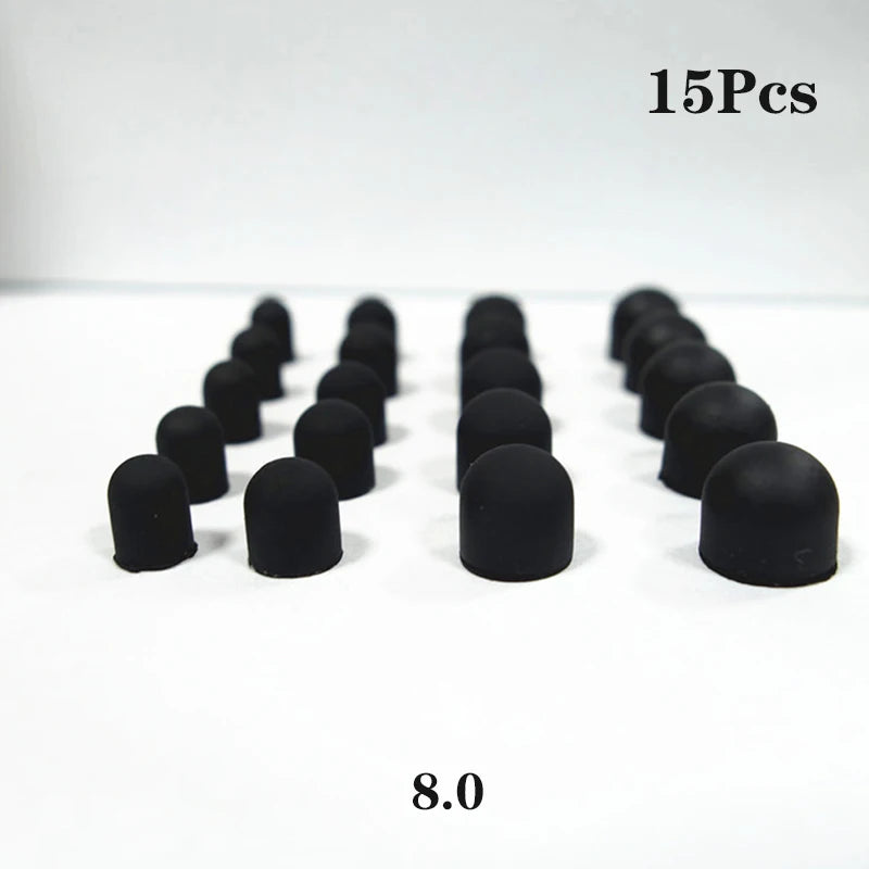 15Pcs/Set 4 Sizes Soft Replacement Stylus Tips Replacement Silicone Nib Cover Touch Stylus Accessories