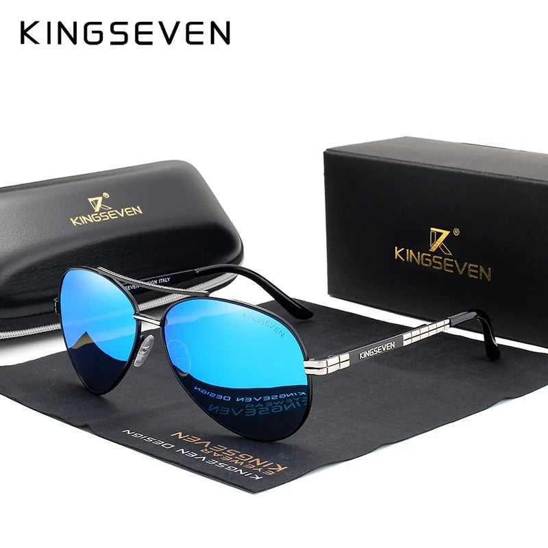 2024 New Design Aviation Alloy Frame HD Polarized Sunglasses for Men UV400 Protection