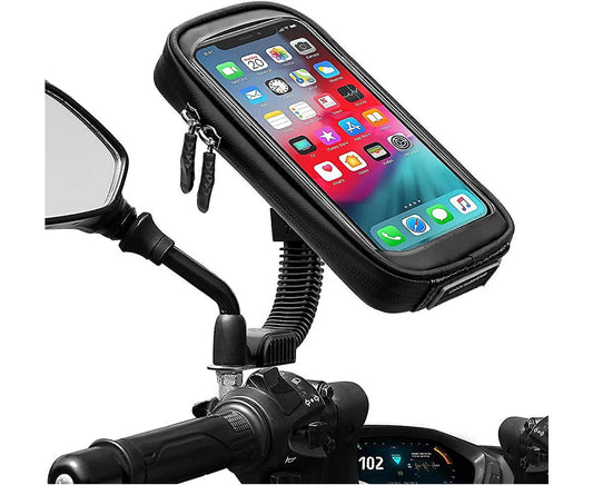 Waterproof Motorcycle Phone Holder 360 Rotation Motorcycle Scooter Smartphone