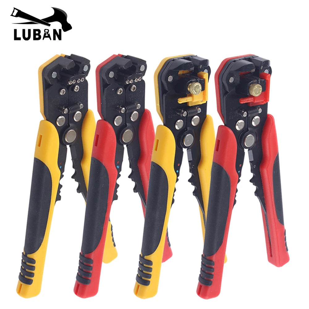 Multifunctional Automatic Cable Wire Stripper Plier Self Adjusting Crimper Terminal Tool HS-D4 D5 Wires Cutter Multitool Yellow